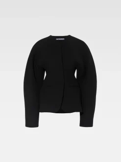 Fashion Jacquemus Het Ovalo jasje Black