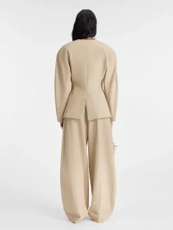 New Jacquemus Het Ovalo jasje Beige