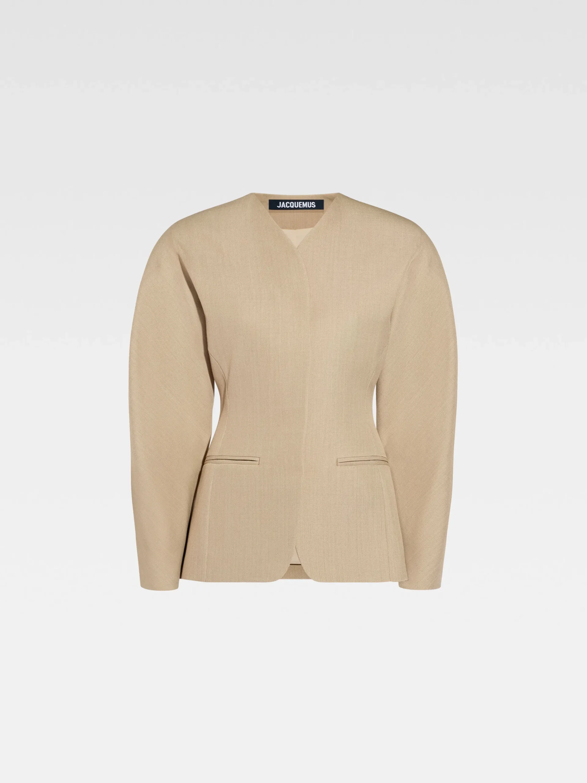 New Jacquemus Het Ovalo jasje Beige