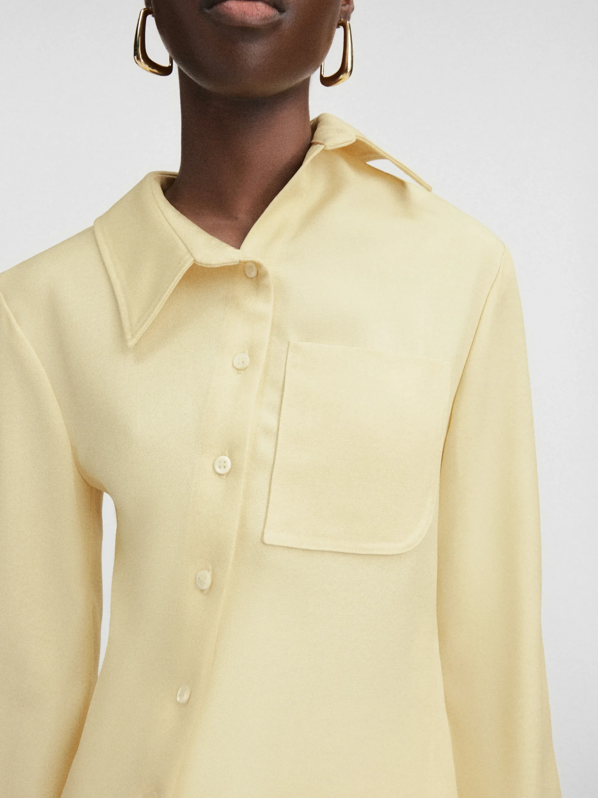 Fashion Jacquemus Het Pablo shirt PaleYellow