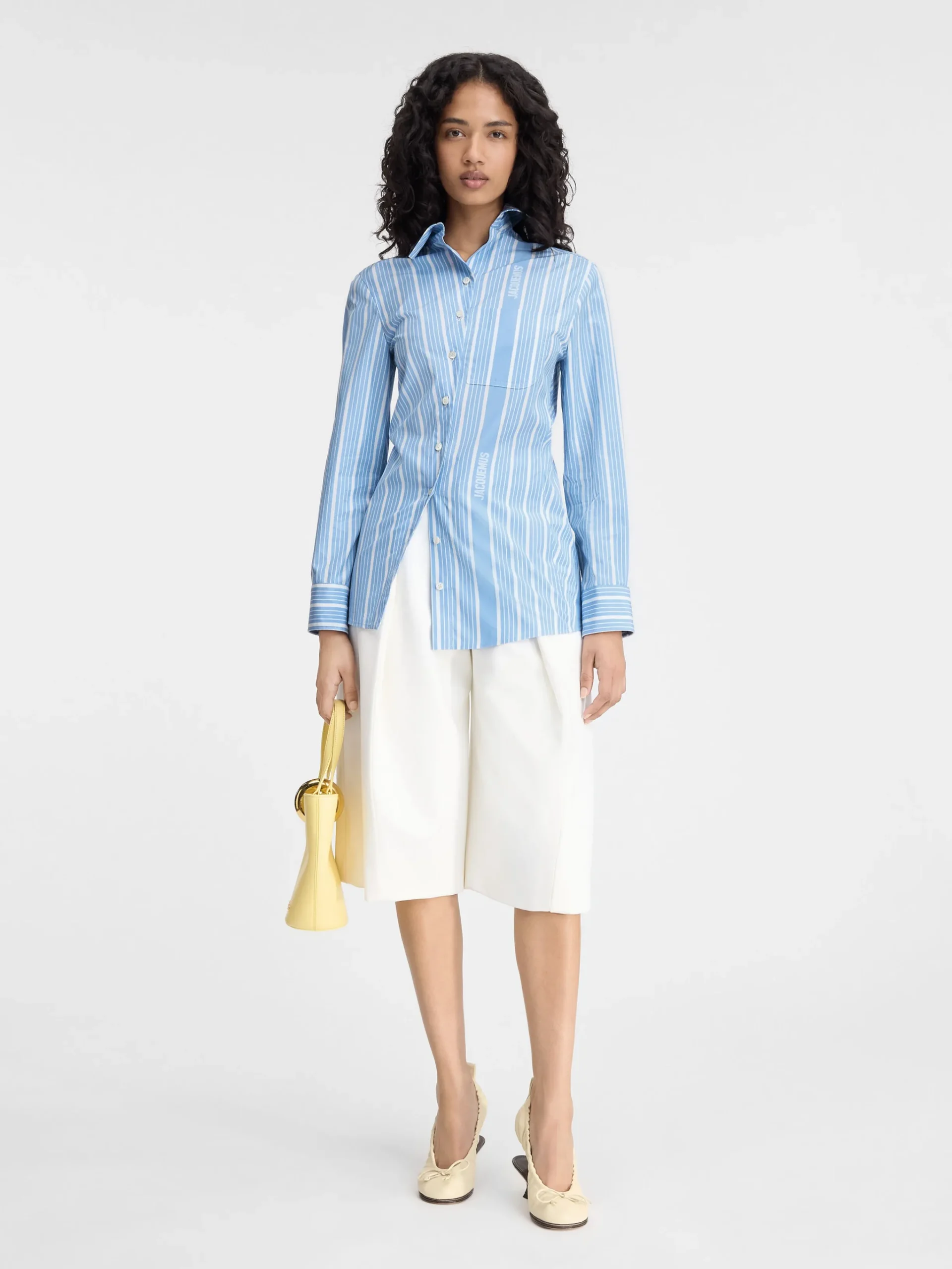 Discount Jacquemus Het Pablo shirt JacquardBlue/White
