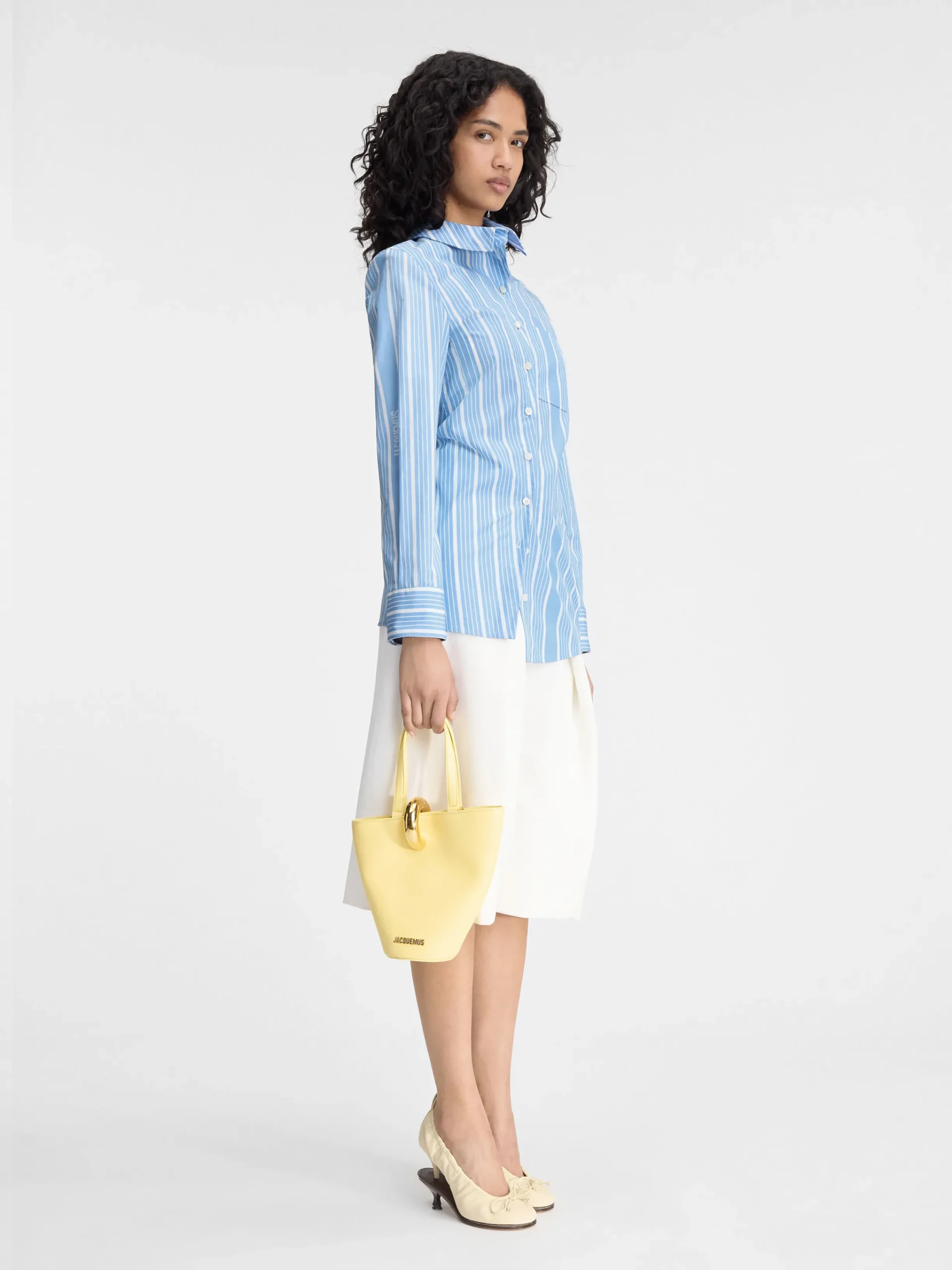 Discount Jacquemus Het Pablo shirt JacquardBlue/White