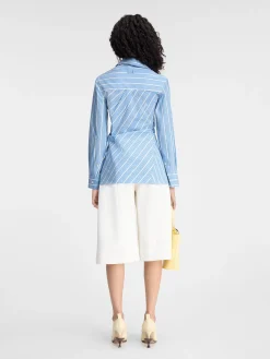 Discount Jacquemus Het Pablo shirt JacquardBlue/White