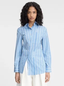 Discount Jacquemus Het Pablo shirt JacquardBlue/White