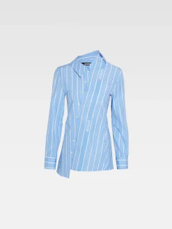 Discount Jacquemus Het Pablo shirt JacquardBlue/White
