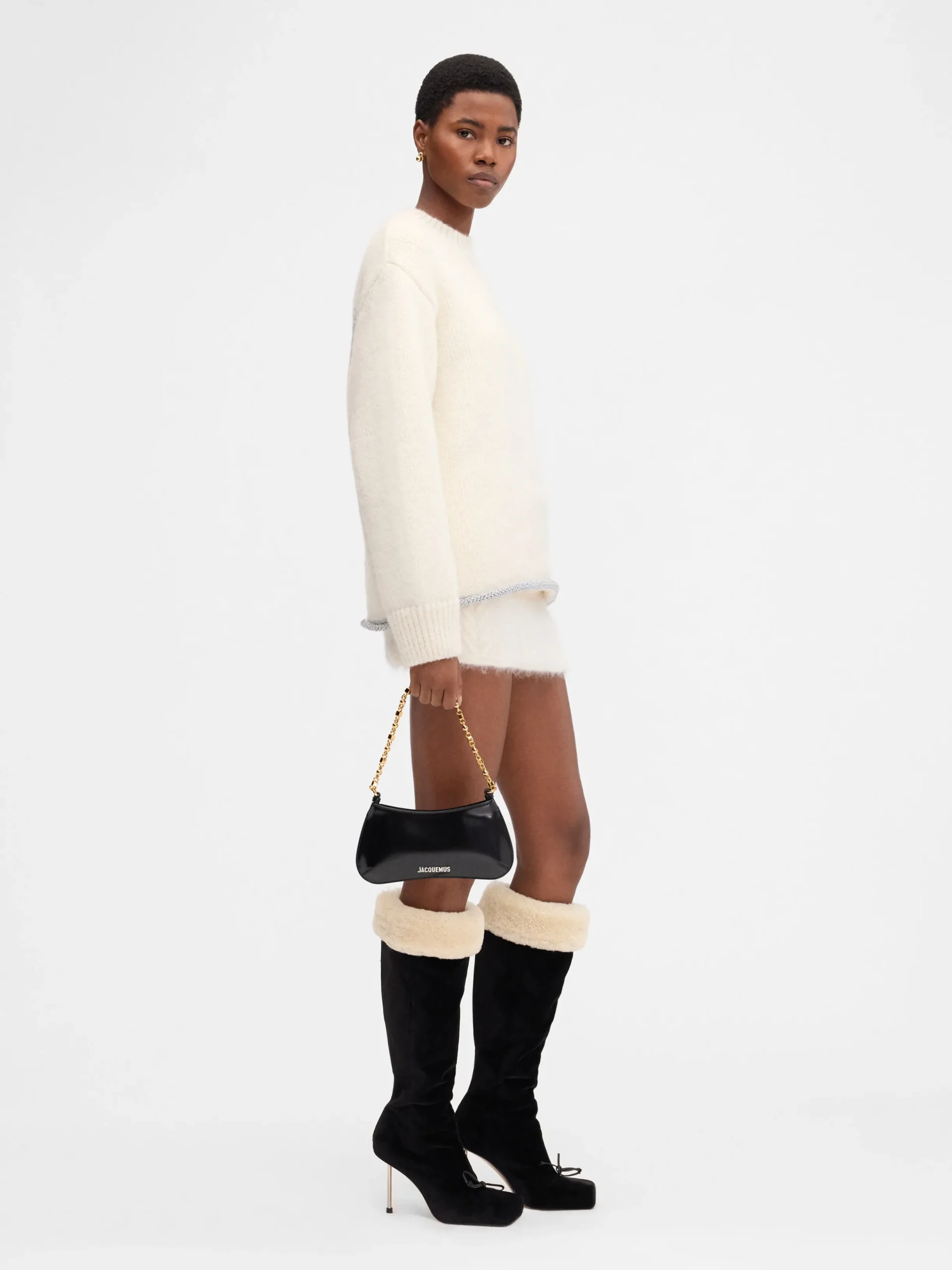 New Jacquemus Het Pavane breisel Off-White