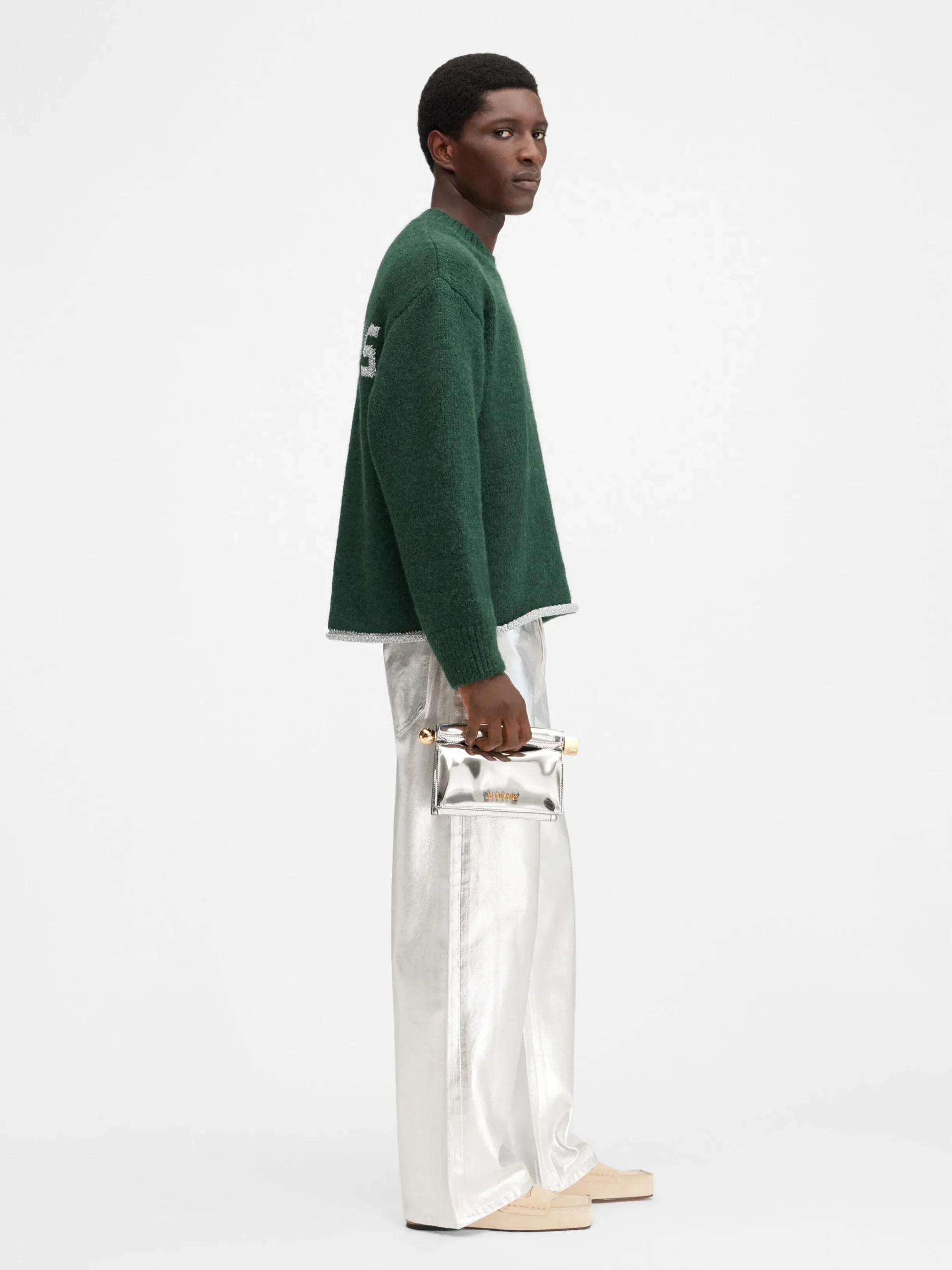 New Jacquemus Het Pavane breisel DarkGreen
