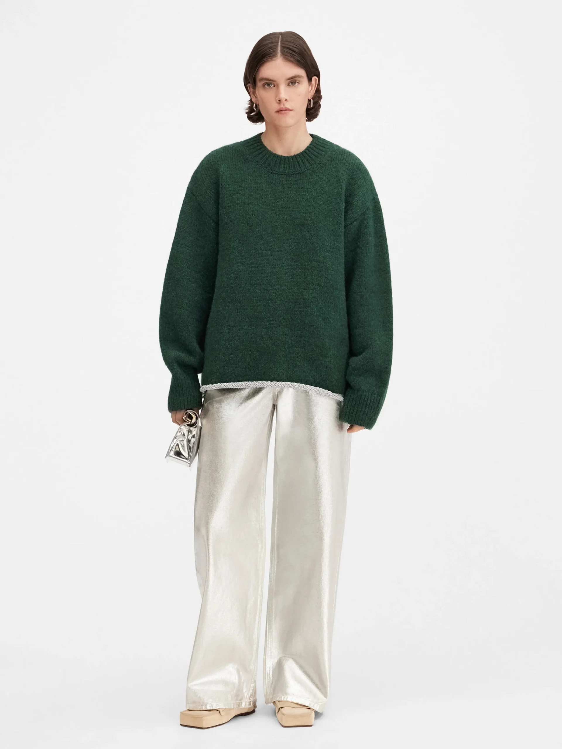 New Jacquemus Het Pavane breisel DarkGreen