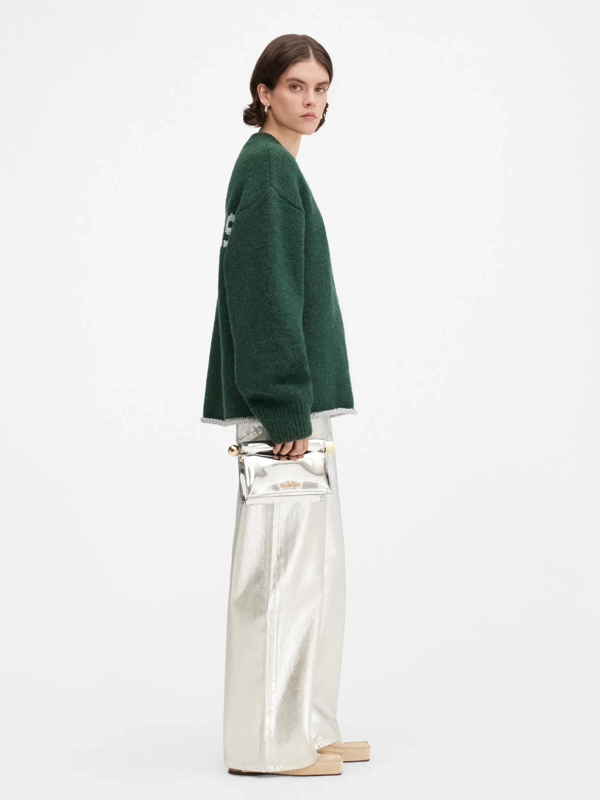 New Jacquemus Het Pavane breisel DarkGreen