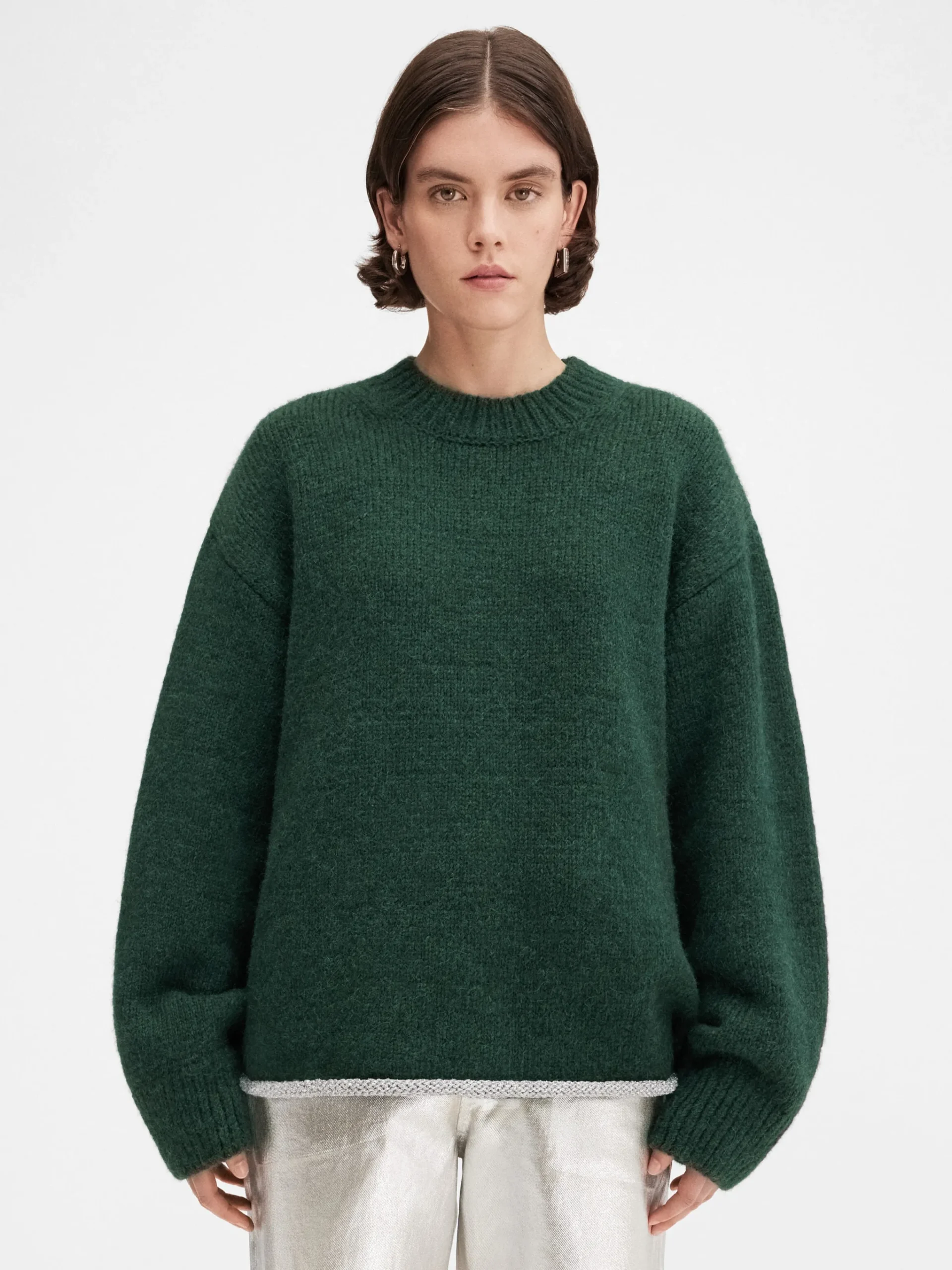 New Jacquemus Het Pavane breisel DarkGreen