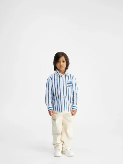 Online Jacquemus Het Peinture shirt voor kinderen PrintBlueStripesKids