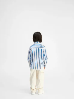 Online Jacquemus Het Peinture shirt voor kinderen PrintBlueStripesKids