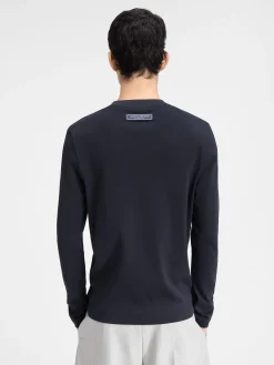 Online Jacquemus Het Pesco T-shirt met lange mouwen DarkNavy