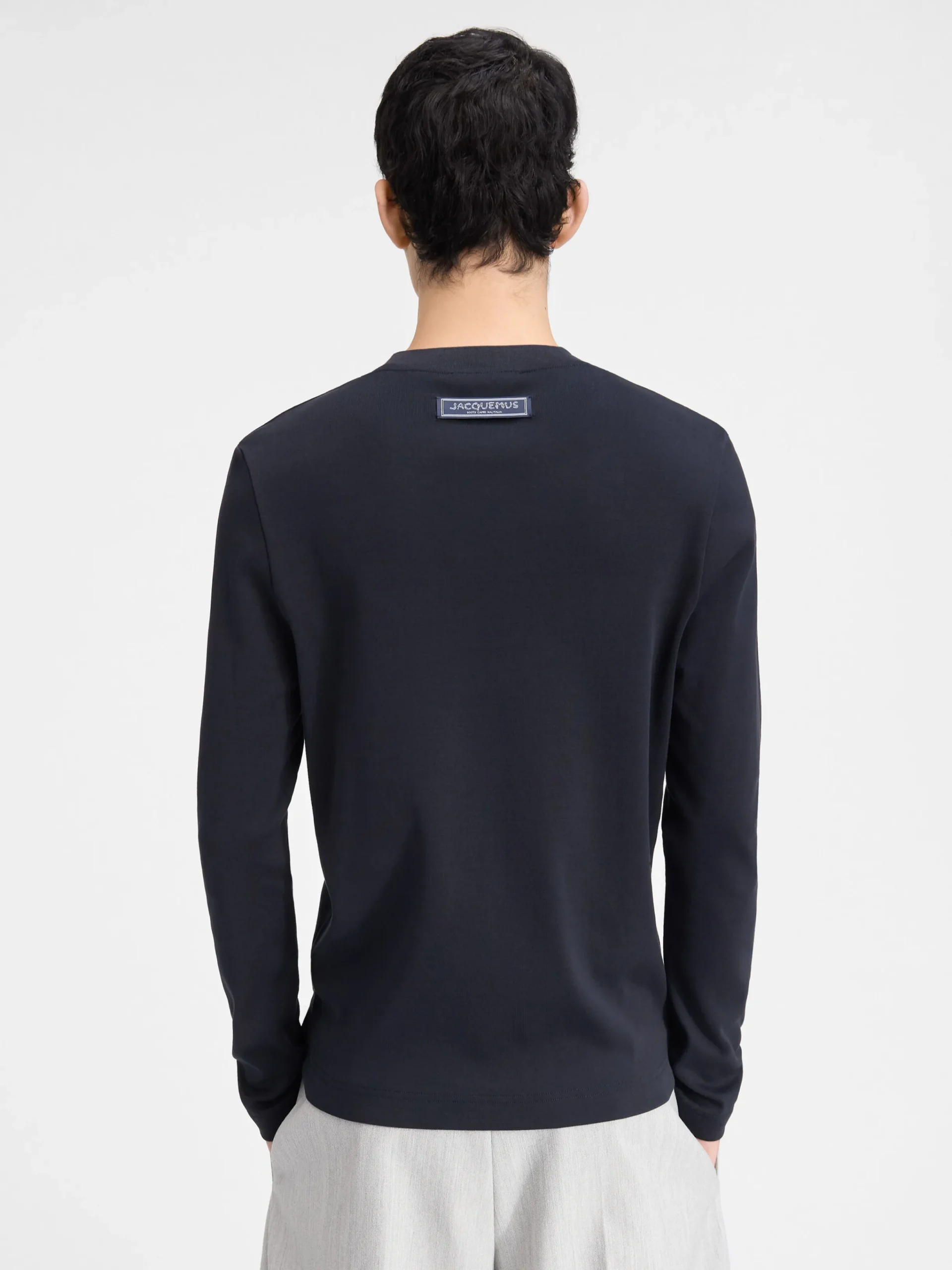 Online Jacquemus Het Pesco T-shirt met lange mouwen DarkNavy