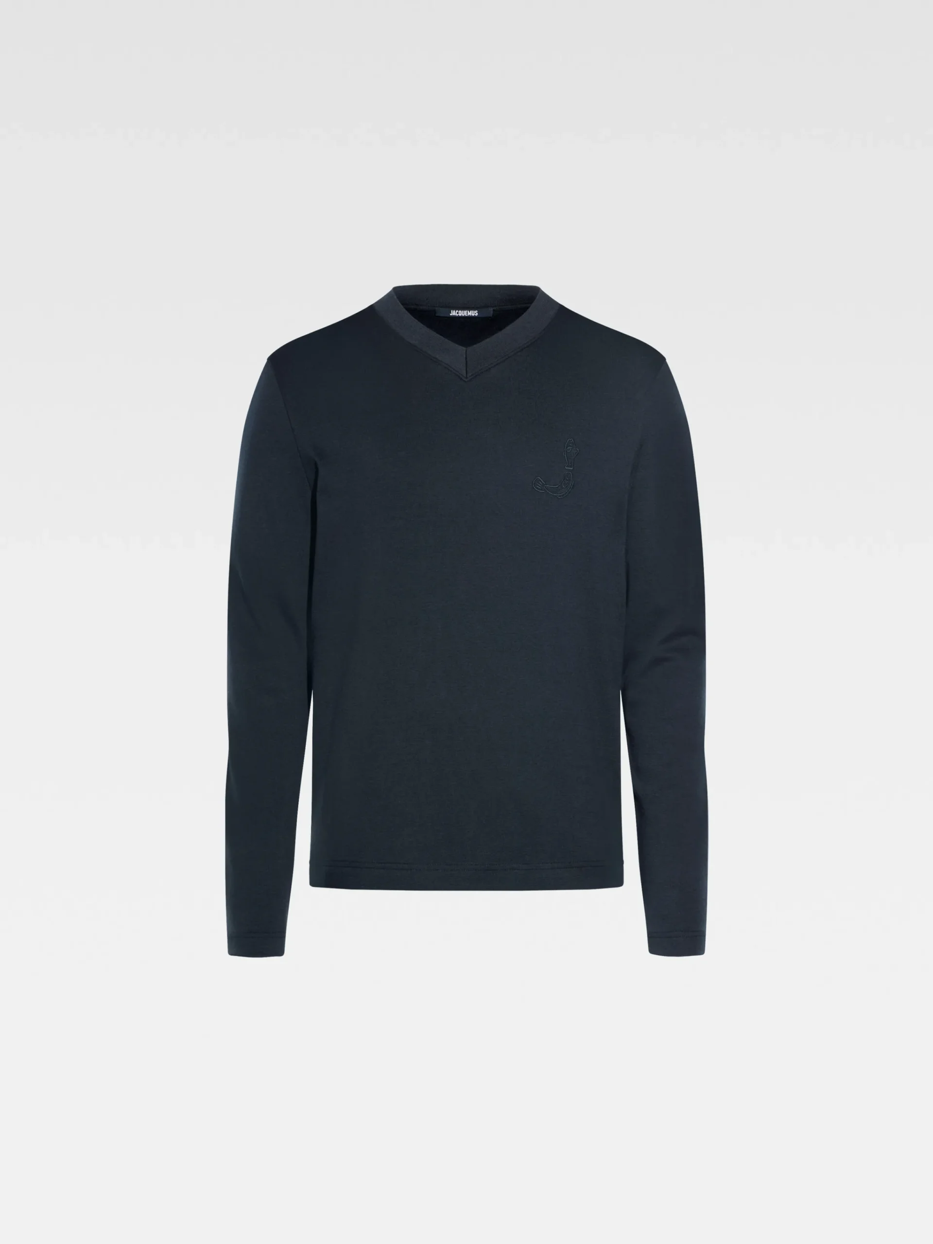 Online Jacquemus Het Pesco T-shirt met lange mouwen DarkNavy