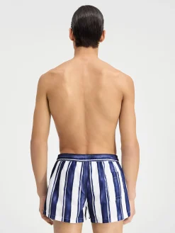 Sale Jacquemus Het Puntini badpak PrintRayureBlue