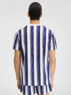 New Jacquemus Het Rayures T-shirt PrintRayureBlue