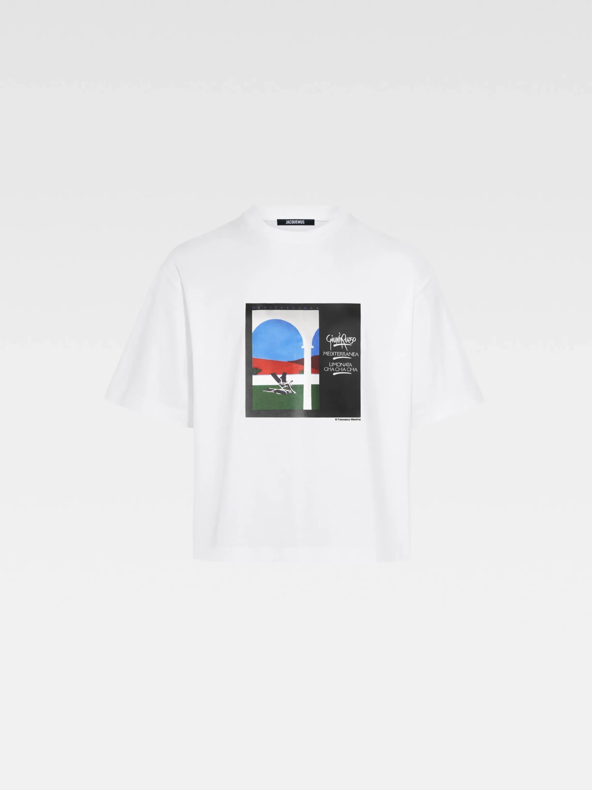 Hot Jacquemus Het Scesa T-shirt MediterraneaPrint