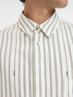 Outlet Jacquemus Het shirt met lange mouwen PrintBeigeStrip