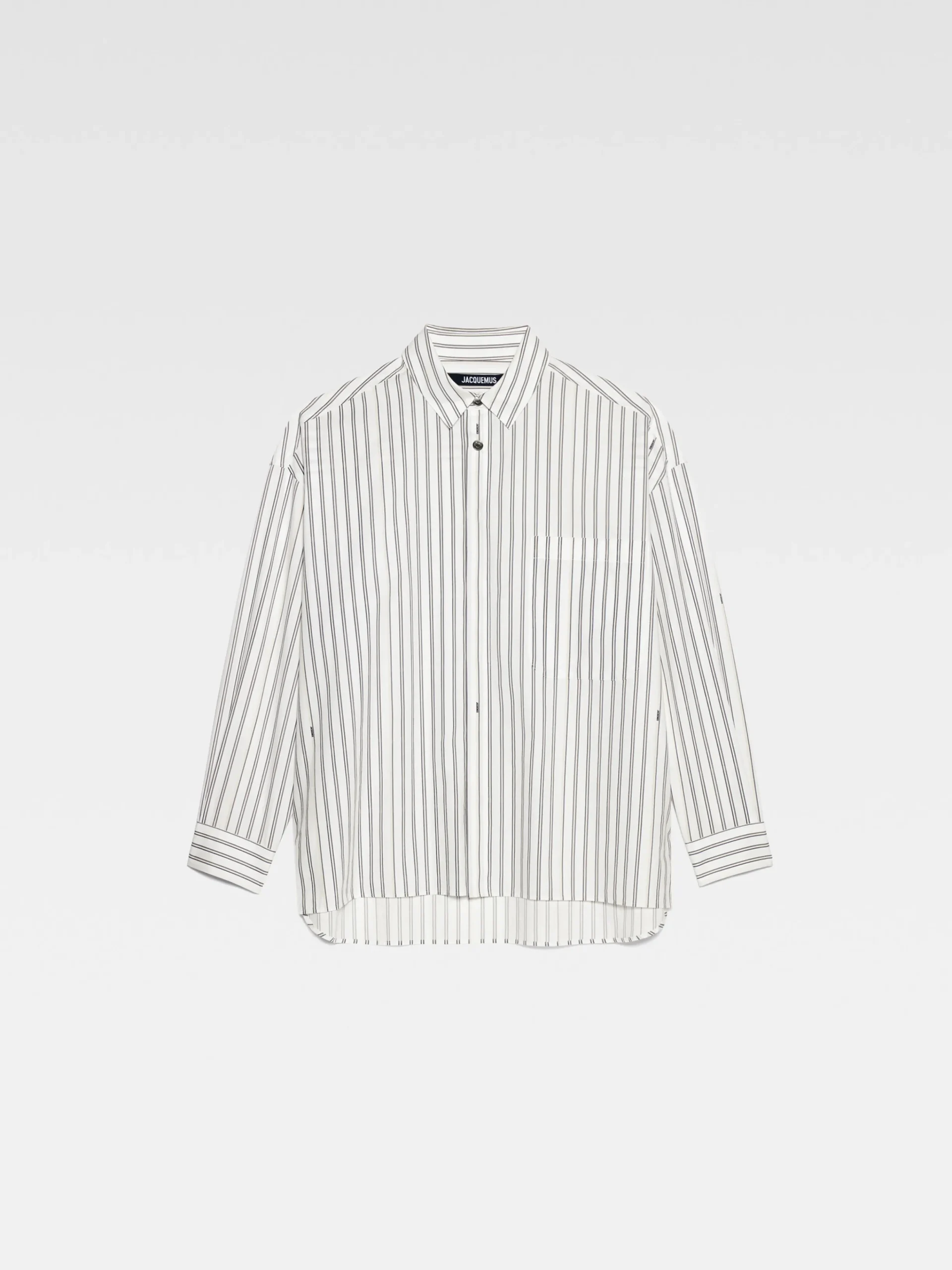 Outlet Jacquemus Het shirt met lange mouwen PrintBeigeStrip