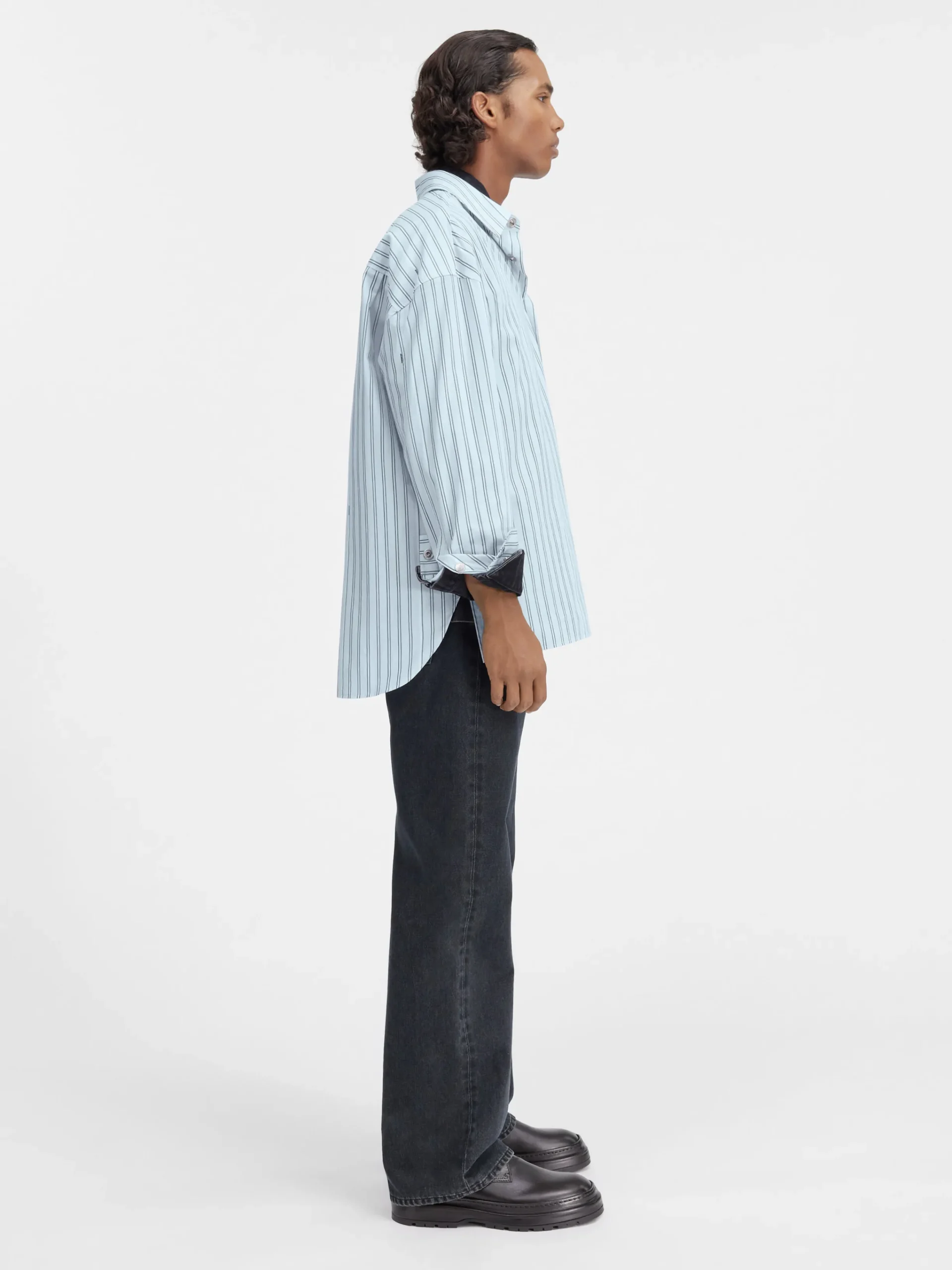 Clearance Jacquemus Het shirt met lange mouwen PrintBlueStripes
