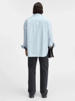 Clearance Jacquemus Het shirt met lange mouwen PrintBlueStripes