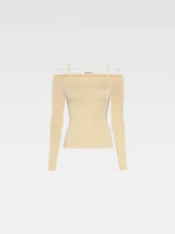 New Jacquemus Het Sierra T-shirt LightIvory