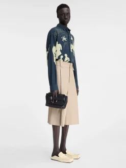 Hot Jacquemus Het Simon shirt PrintHorseSceneNavy