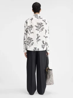 Discount Jacquemus Het Simon shirt PrintBlackFlowers