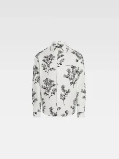 Discount Jacquemus Het Simon shirt PrintBlackFlowers