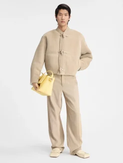 Fashion Jacquemus Het Telo jasje LightBeige