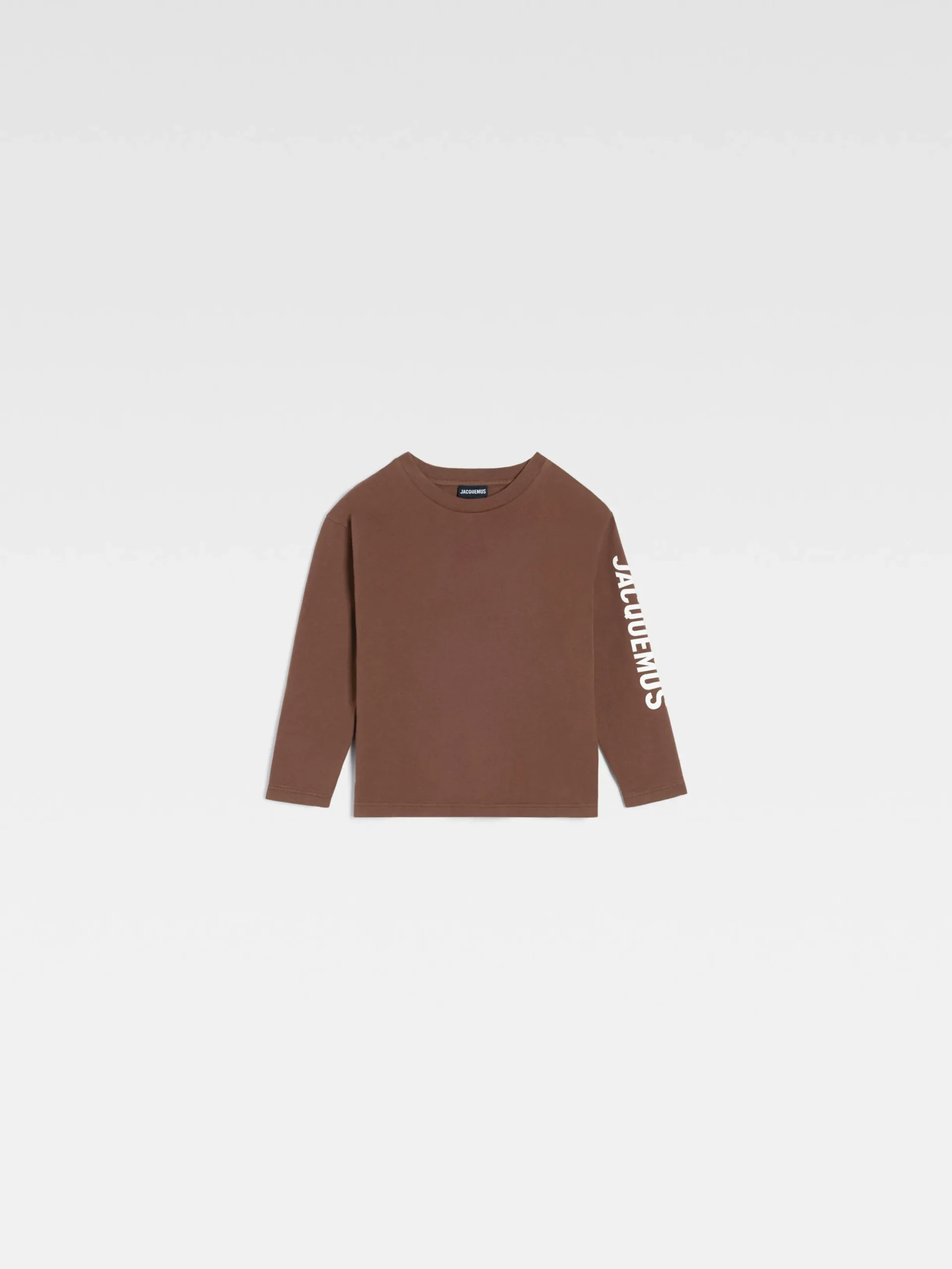 Discount Jacquemus Het T-shirt met lange mouwen voor kinderen DarkBrown