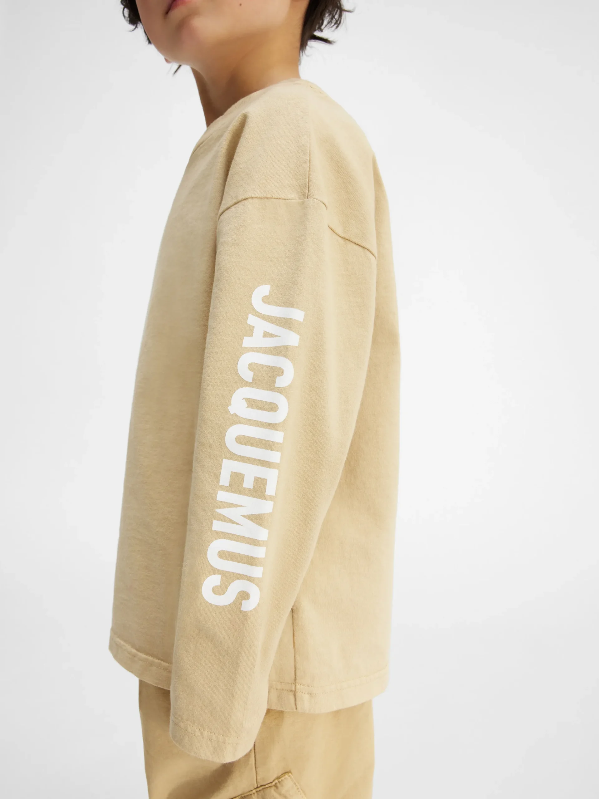 Best Jacquemus Het T-shirt met lange mouwen voor kinderen DarkBeige