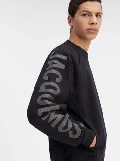 Discount Jacquemus Het Typo sweatshirt Black