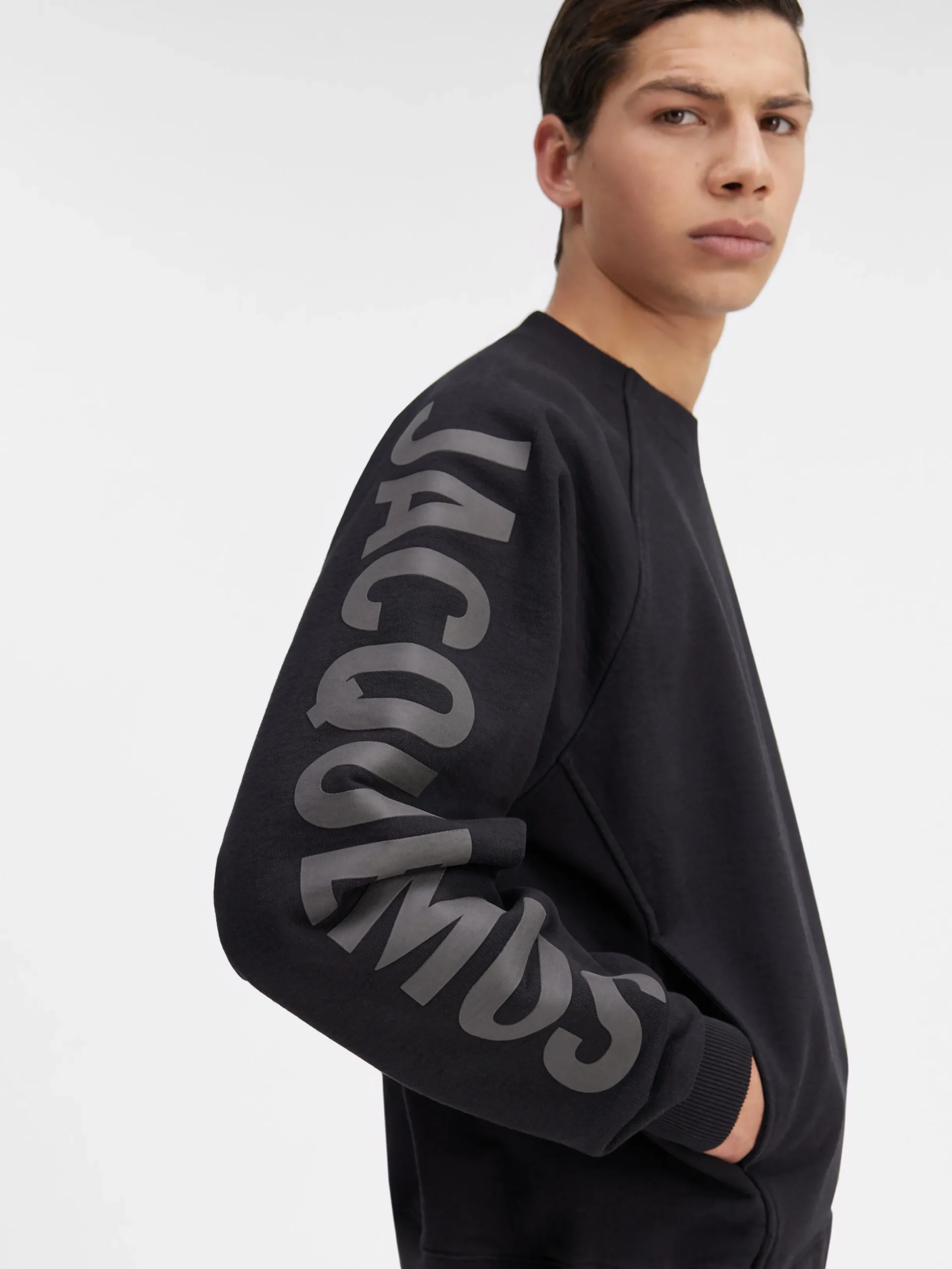 Discount Jacquemus Het Typo sweatshirt Black