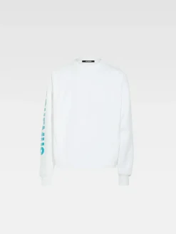 Clearance Jacquemus Het Typo sweatshirt Multi-White