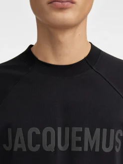 Best Jacquemus Het Typo T-shirt Black