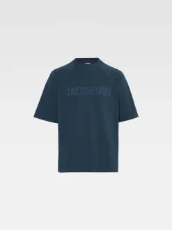 Outlet Jacquemus Het Typo T-shirt DarkNavy