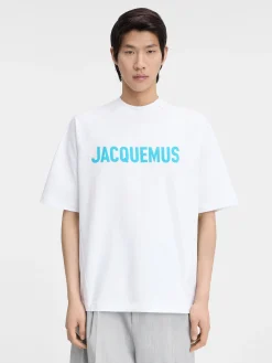 Hot Jacquemus Het Typo T-shirt Multi-White