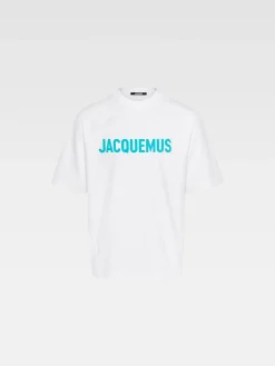 Hot Jacquemus Het Typo T-shirt Multi-White