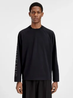 Online Jacquemus Het Typo T-shirt met lange mouwen Black