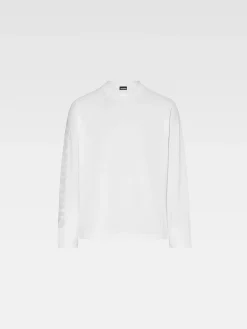 Best Jacquemus Het Typo T-shirt met lange mouwen White