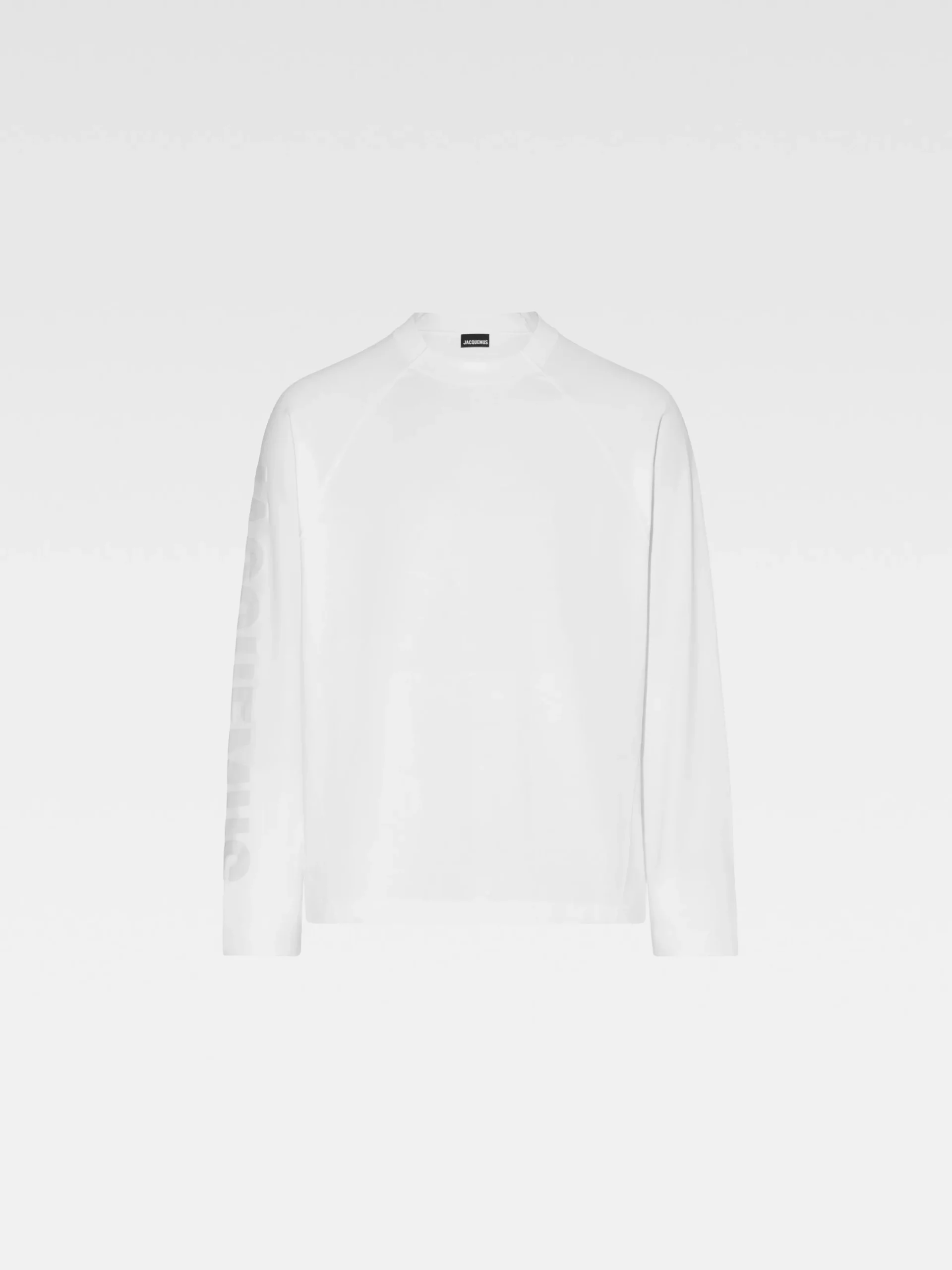 Best Jacquemus Het Typo T-shirt met lange mouwen White