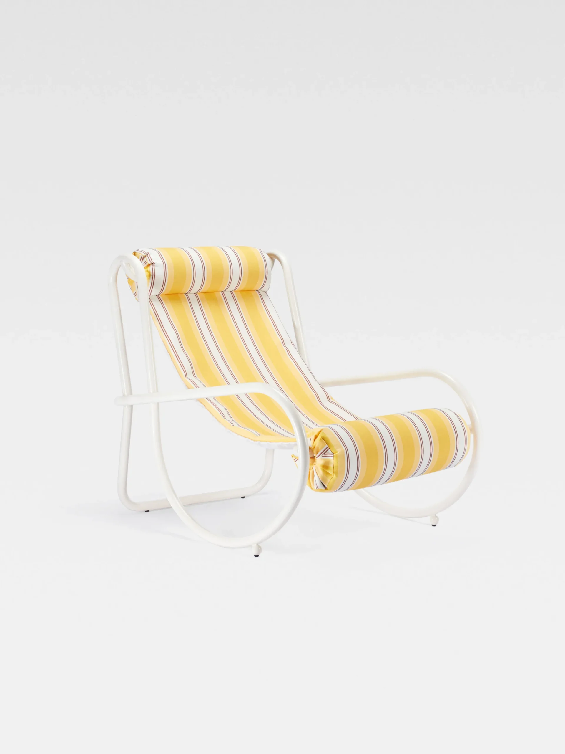New Jacquemus Locus Solus fauteuil Gae Aulenti +Exteta StripesYellow