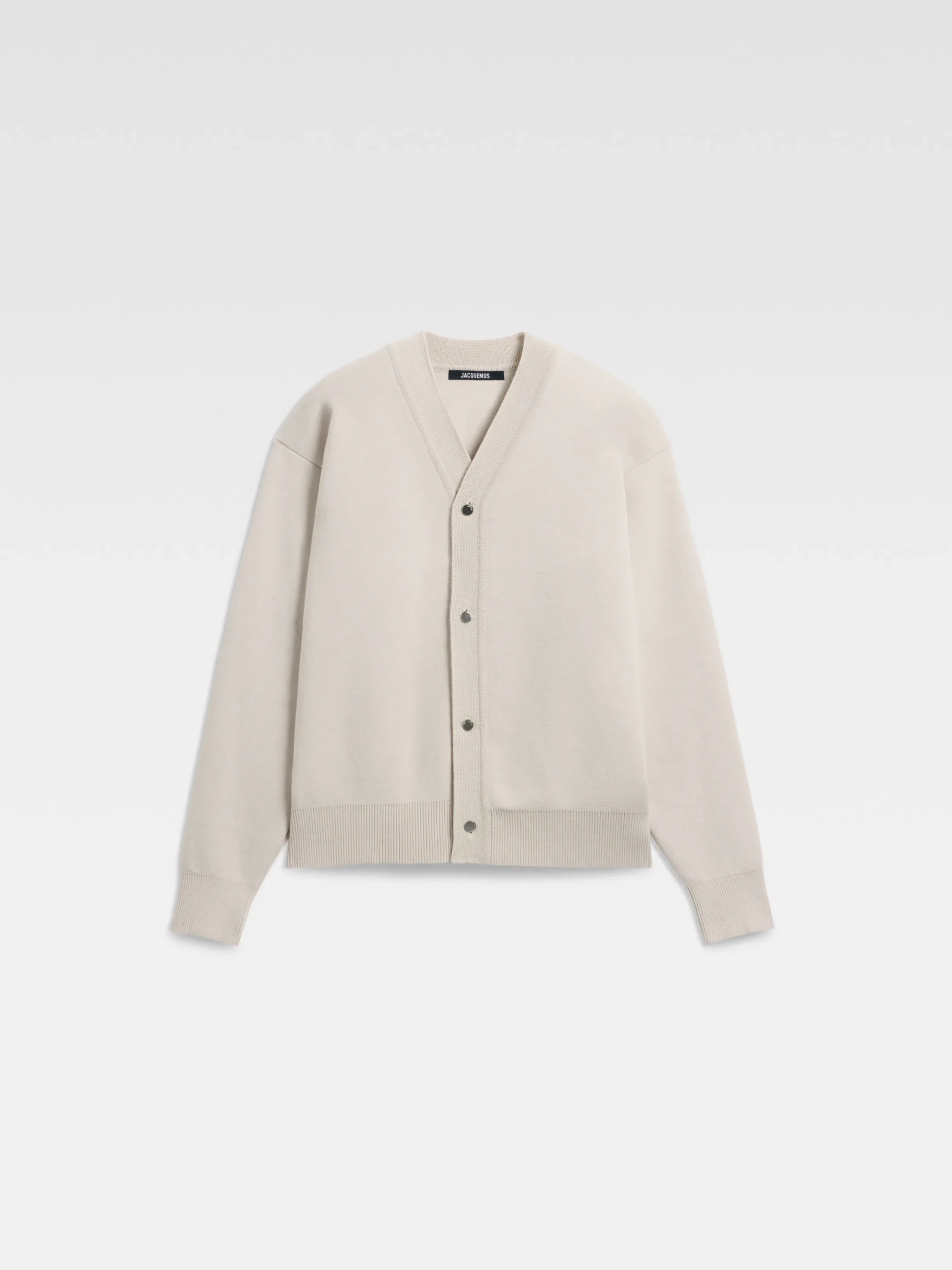 Hot Jacquemus The buttoned cardigan LightBeige