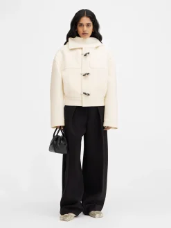 Sale Jacquemus The Cabana duffle coat Off-White