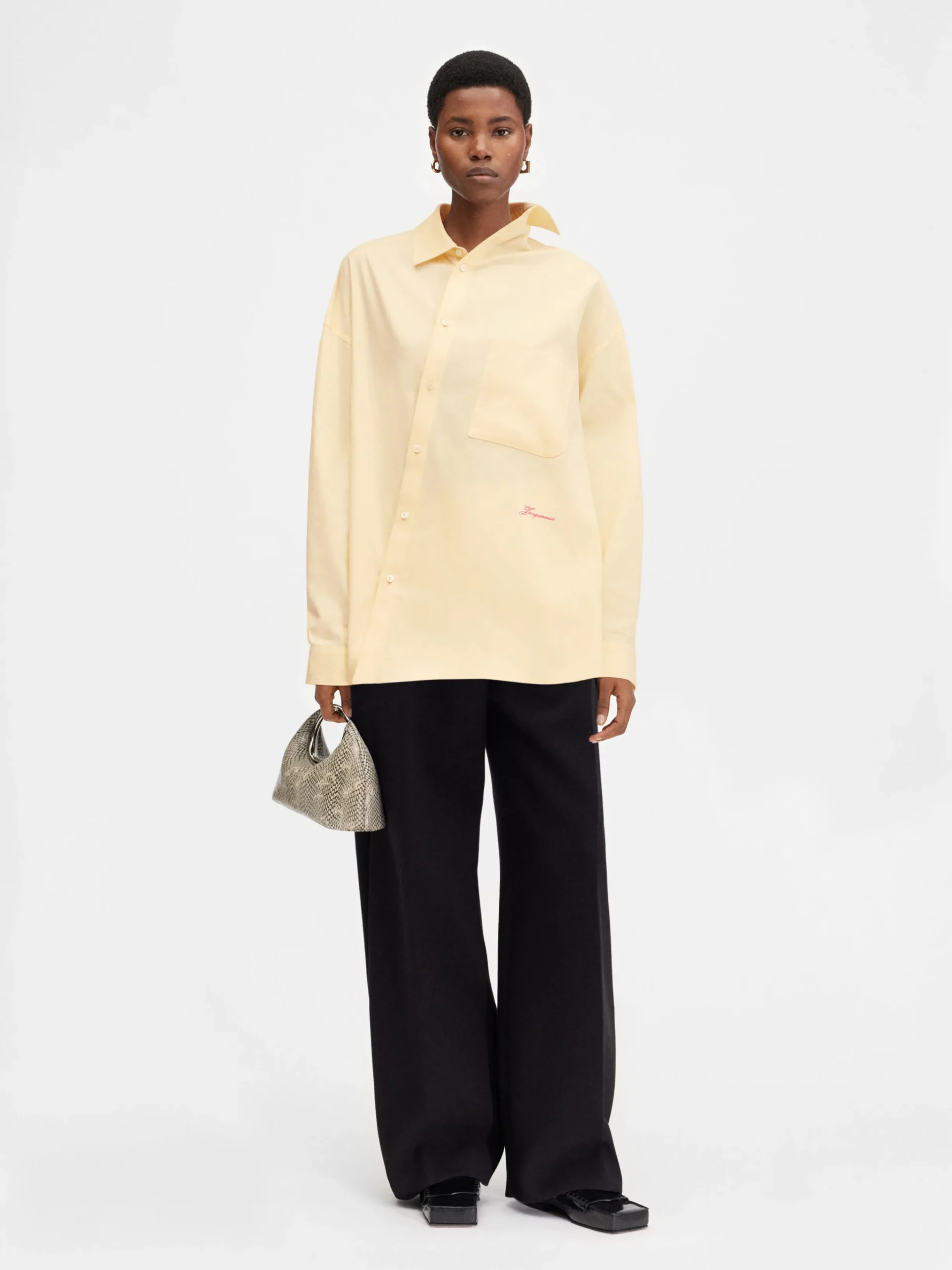 Outlet Jacquemus The Cuadro shirt LightYellow