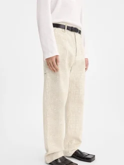 Clearance Jacquemus The Fernando de-Nîmes denim pants CrocoBeige