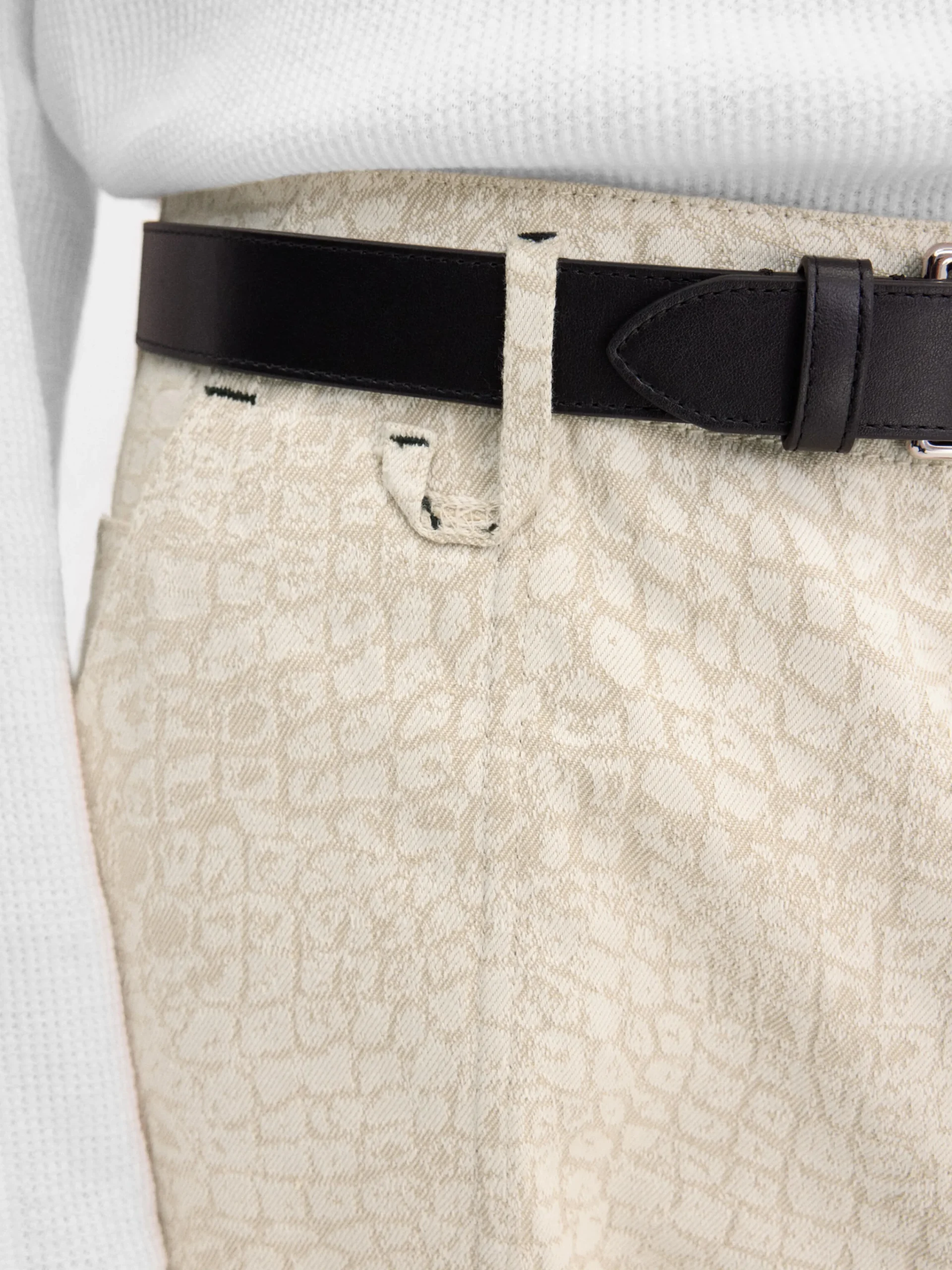 Clearance Jacquemus The Fernando de-Nîmes denim pants CrocoBeige
