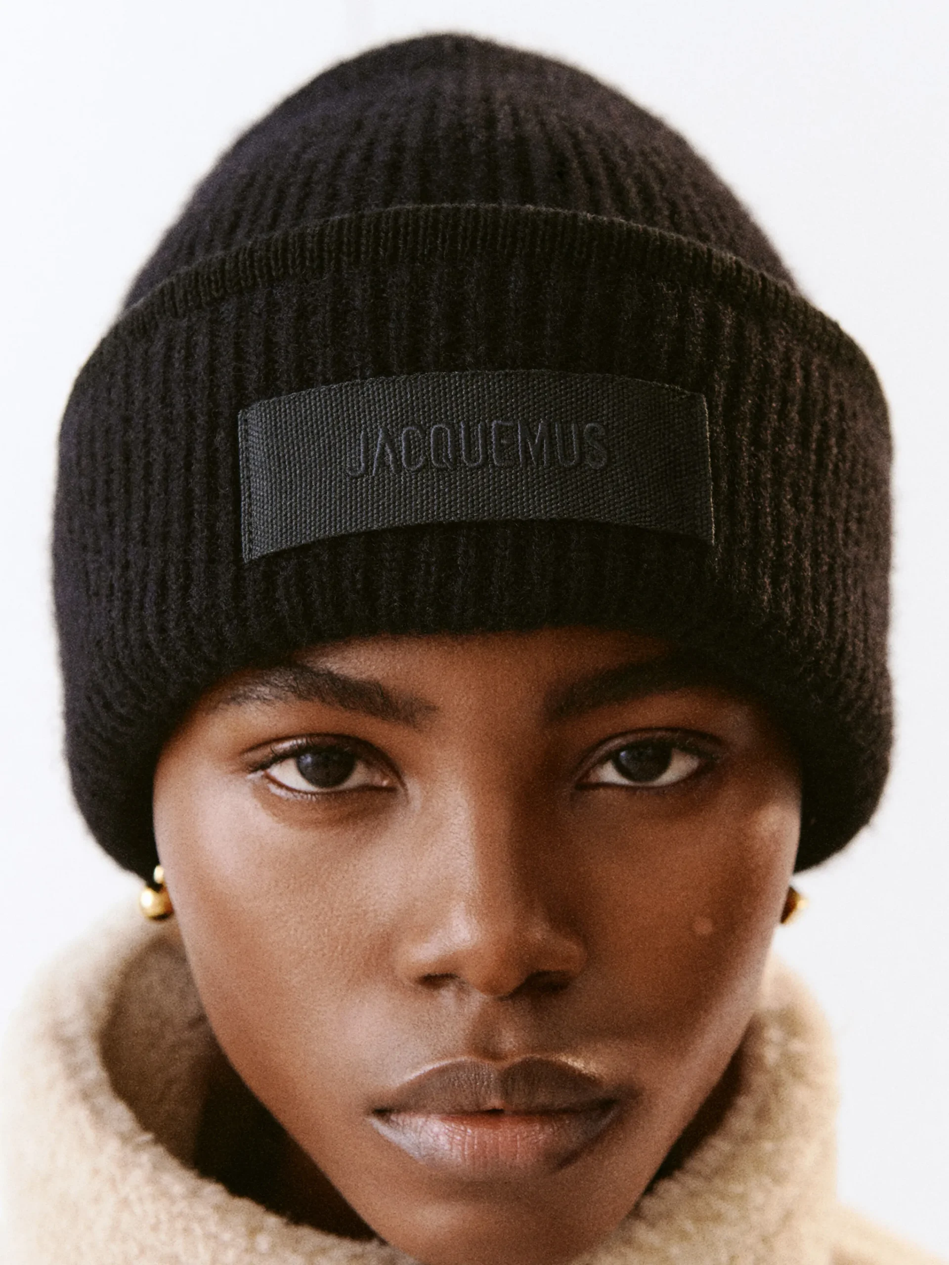 New Jacquemus The Gros Grain beanie Black